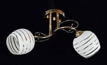 Люстра потолочная двухрожковая Мелодия Света E27 220В Золото фото Люстра потолочная двухрожковая Мелодия Света E27 220В Золото картинка